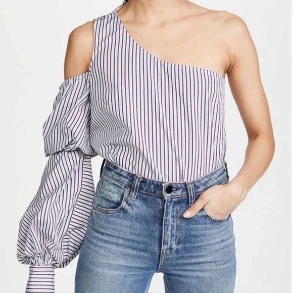 Petersyn Tops - Petersyn x Revolve Lara Puff Sleeve Top - Empire Size Small